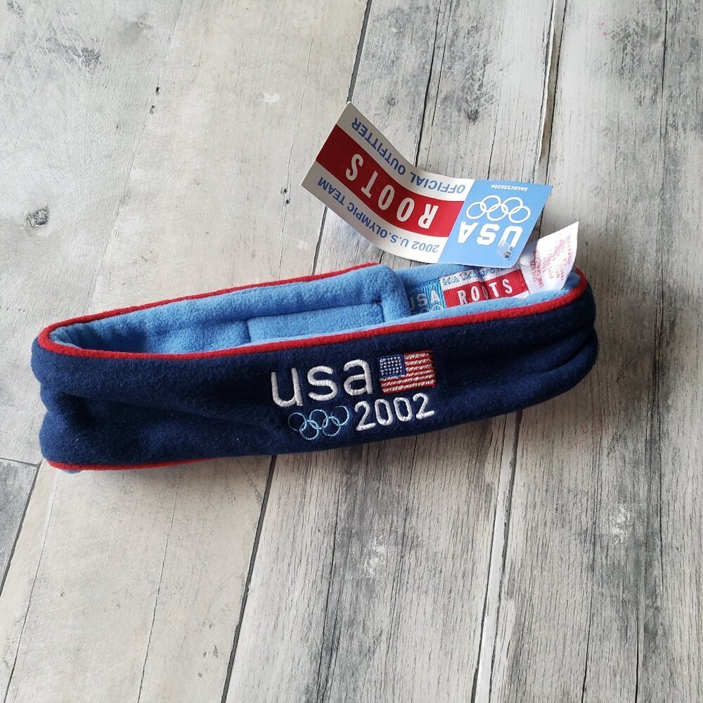 Vintage NWT Roots USA Olympic Team Fleece Headband